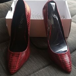 Aldo Red Frited Pump